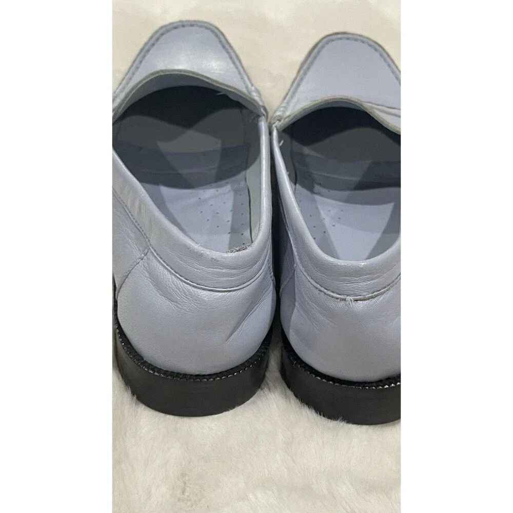 Maryam Nassir Zadeh Alan Loafers Light Blue Leather EU 44 US 10 Men’s